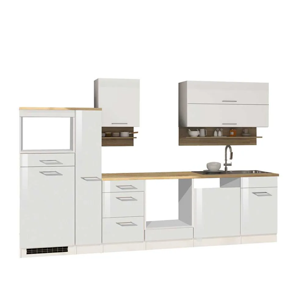 310cm Küche Zeile ohne E-Geräte - Cuneo (zehnteilig)