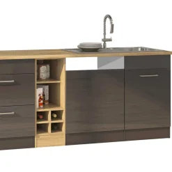 340cm Küchenschränke & Regale - Bozenia (zehnteilig)