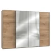 300cm Kleiderschrank in Plankeneiche mit Spiegeln - Dagidoyo