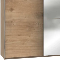 300cm Kleiderschrank in Plankeneiche mit Spiegeln - Dagidoyo