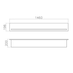 367cm Landhaus Anbauwand Set - Diatara (vierteilig)