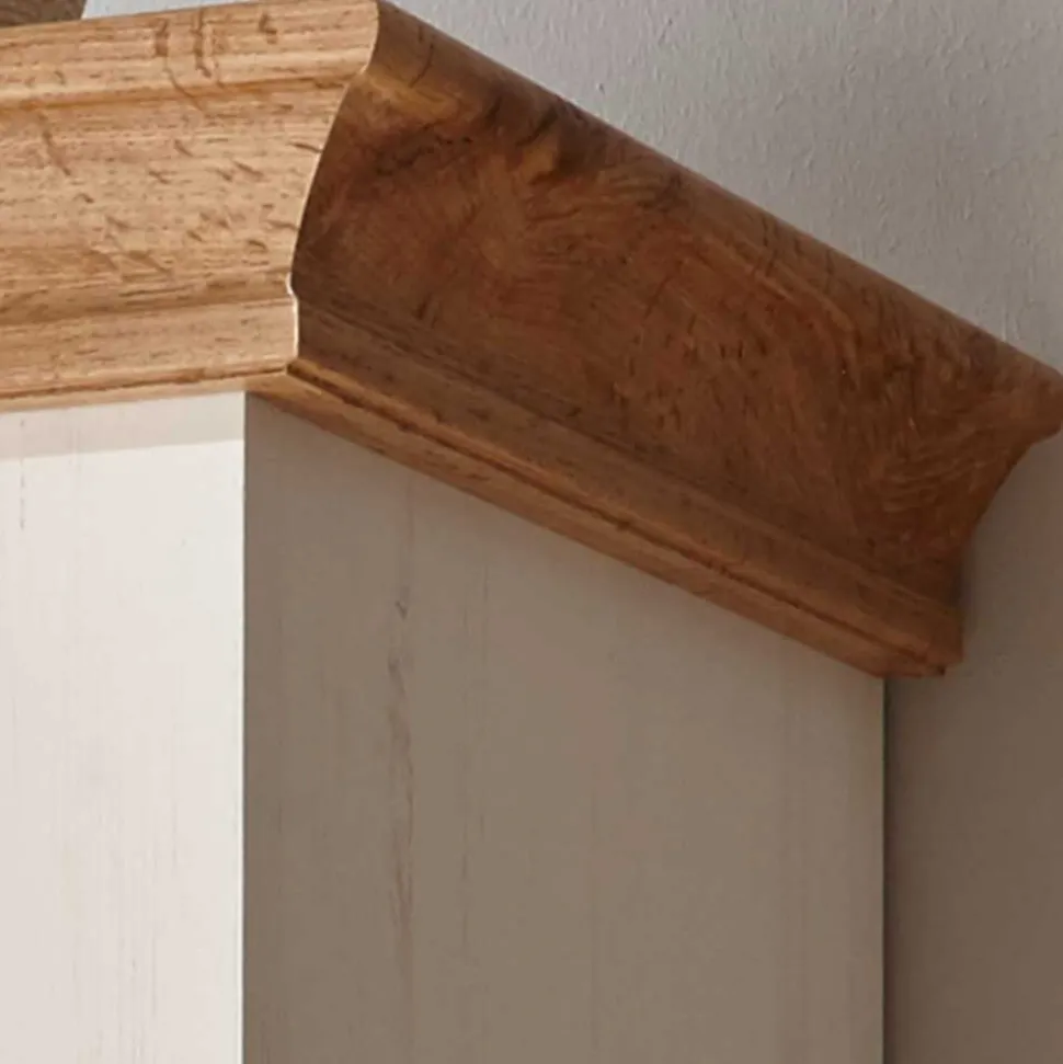 356cm Landhaus Wohnwand Set - Diatara (dreiteilig)