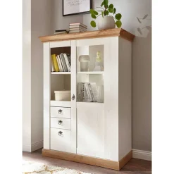 356cm Landhaus Wohnwand Set - Diatara (dreiteilig)