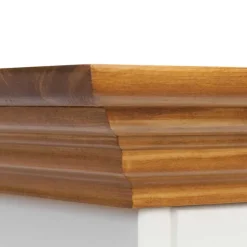 130cm Landhaus-Kommode mit Glaseinsatz - Bordona