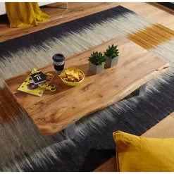 25cm niedriger Sofatisch mit Baumkante - Medesso