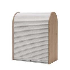 196cm Rollladen Sideboard in Weiß Eiche - Bassy