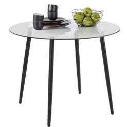 100cm runder Glastisch fürs Esszimmer - Cellon