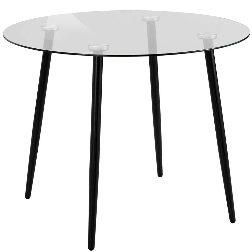 100cm runder Glastisch fürs Esszimmer - Cellon