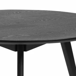 90cm runder Sofatisch in Schwarz lackiert - Vartana