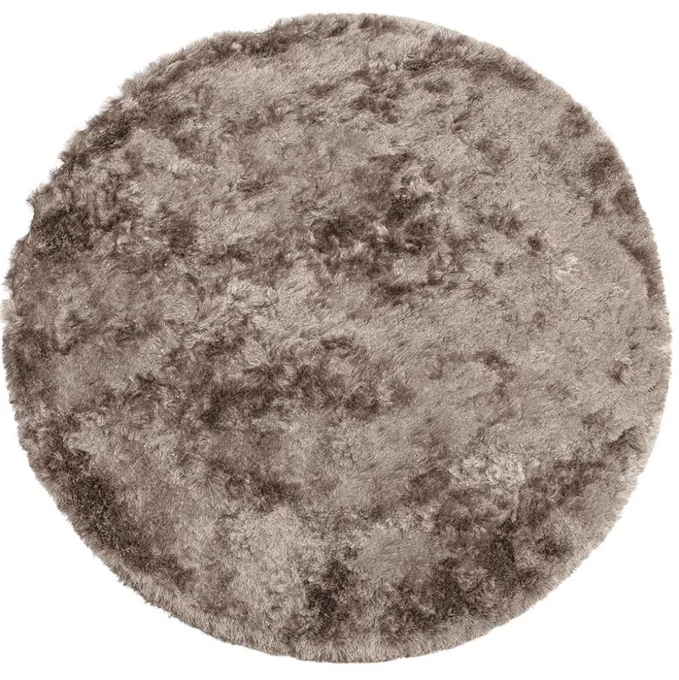 200cm runder Teppich in Hellbraun - Laans