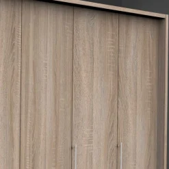 300cm Schlafzimmerkleiderschrank mit Holzdekor - Zayun