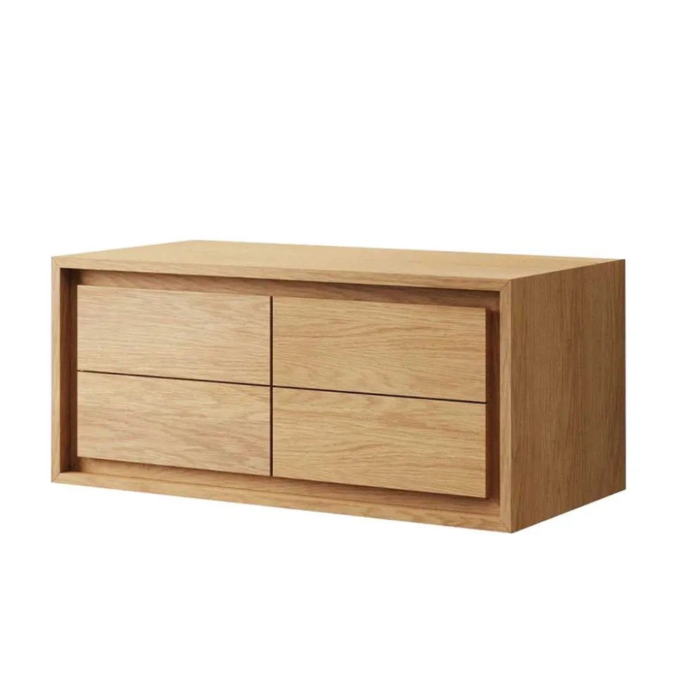 90cm Teakholz Waschkonsole fürs Bad - Reddnas