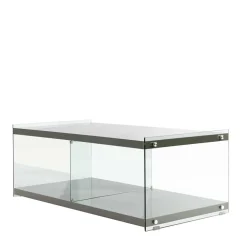 120cm TV Board in Hochglanz Grau - Verez