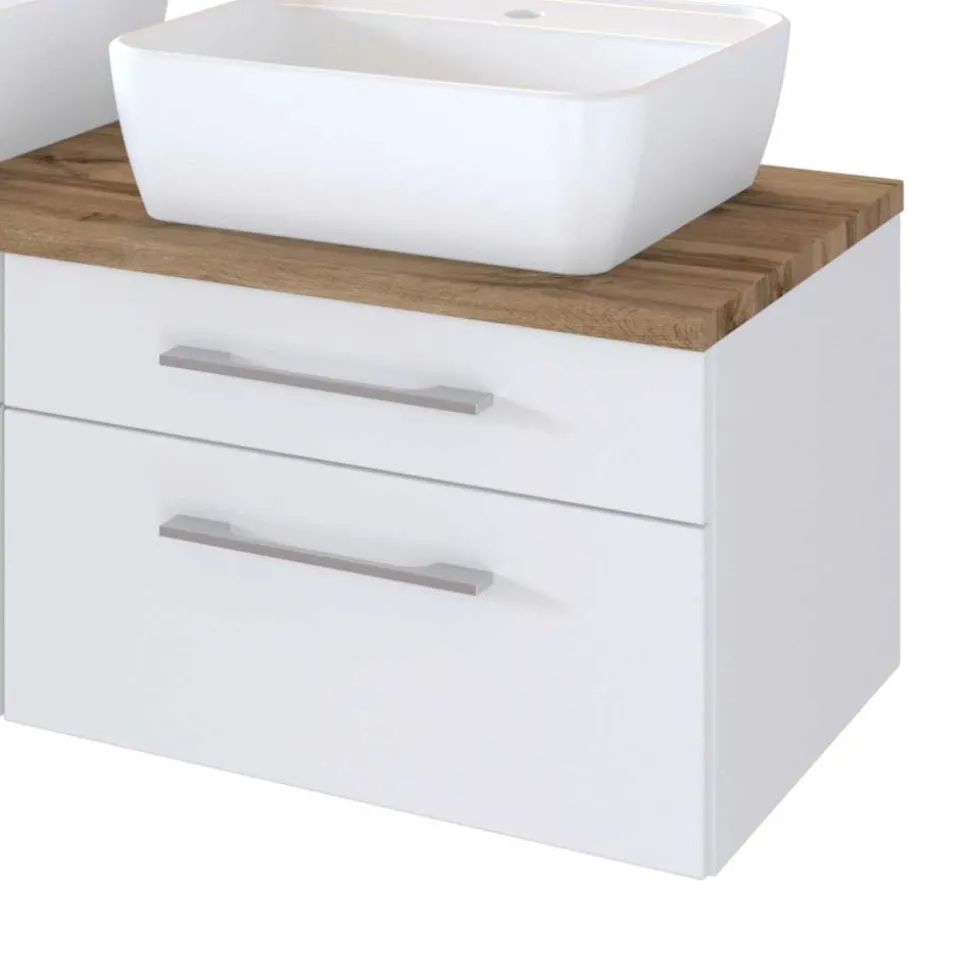 120cm Waschtisch für 2 Personen in Weiß - Enwicos