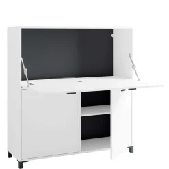 Computer Schrank in Weiß - Darpanos