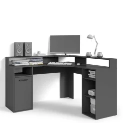 Computer Winkeltisch in Anthrazit - Ricky