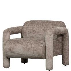 Cooler Designer Sessel in Beige Samt - Sestron