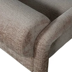 Cooler Designer Sessel in Beige Samt - Sestron