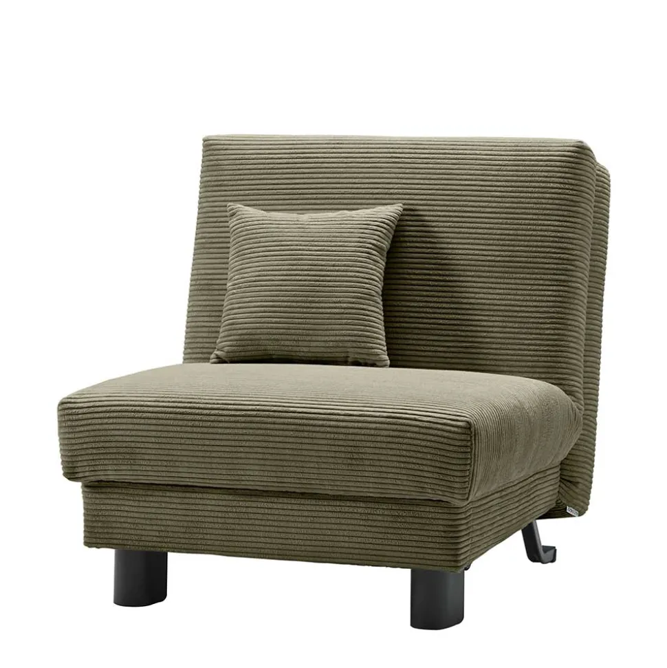 Cord Faltsessel in Grün - Bojan