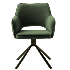 Cord Tischsessel in Oliv Grün - Emilio (2er Set)