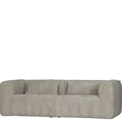 Cord Wohnzimmercouch in Beigegrau - Jamiesa