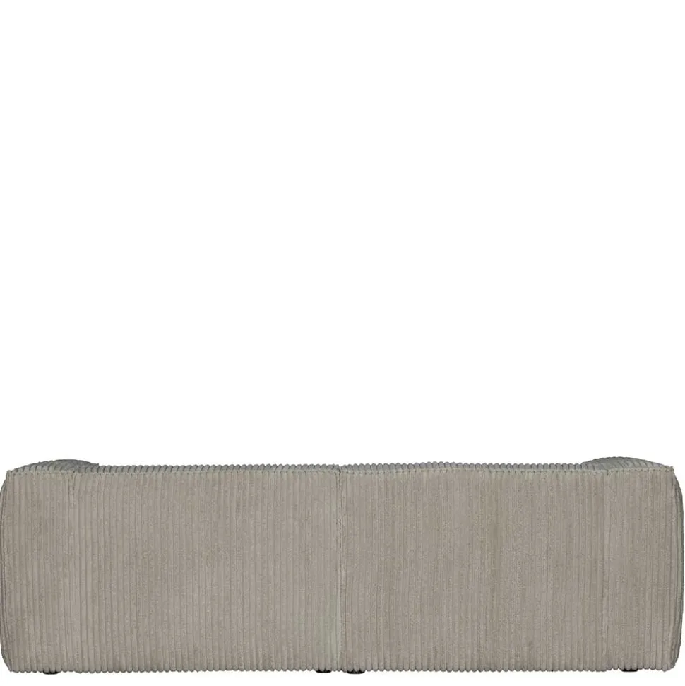 Cord Wohnzimmercouch in Beigegrau - Jamiesa