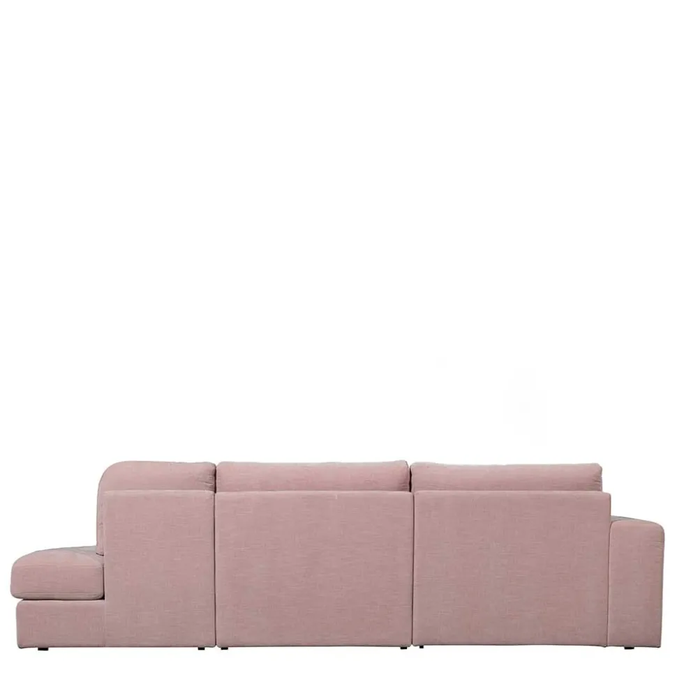 Couch mit Armlehne links in Rosa - Draschna