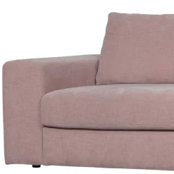 Couch mit Armlehne links in Rosa - Draschna