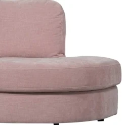 Couch mit Armlehne links in Rosa - Draschna