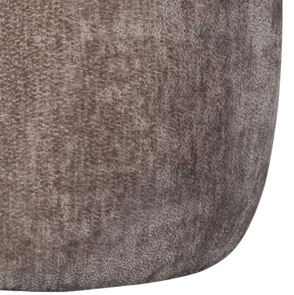 Couchhocker in Taupe Chenille - Fridelia