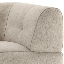 Couchmodul Ecke in Hellgrau meliert - Curtici