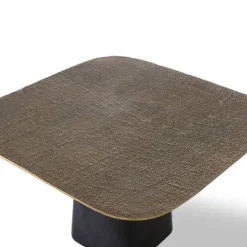 Couchtisch in Bronze mit Schwarz - Marcesion