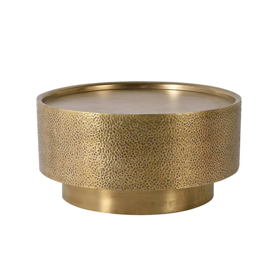 Couchtisch in Gold und Bronze - Beaven