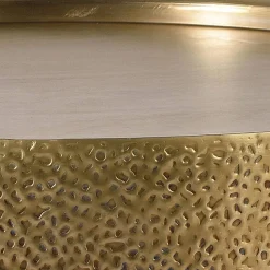 Couchtisch in Gold und Bronze - Beaven