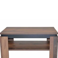 Couchtisch in Holzoptik Antik & Schwarz - Jimy