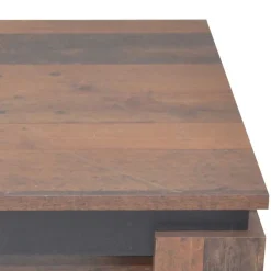 Couchtisch in Holzoptik Antik & Schwarz - Jimy