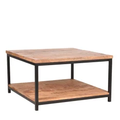 Couchtisch mit Ablageboden aus Massivholz - Jeen