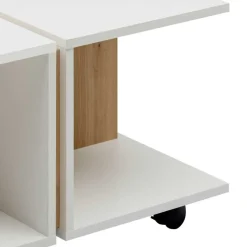 Couchtisch mit Ablagen auf Rollen - Hurada