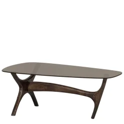 Couchtisch mit Platte aus getöntem Glas - Gabela