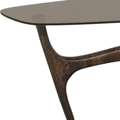 Couchtisch mit Platte aus getöntem Glas - Gabela