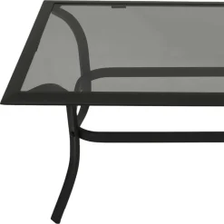 Couchtisch mit Rauchglas Platte - Tubrina