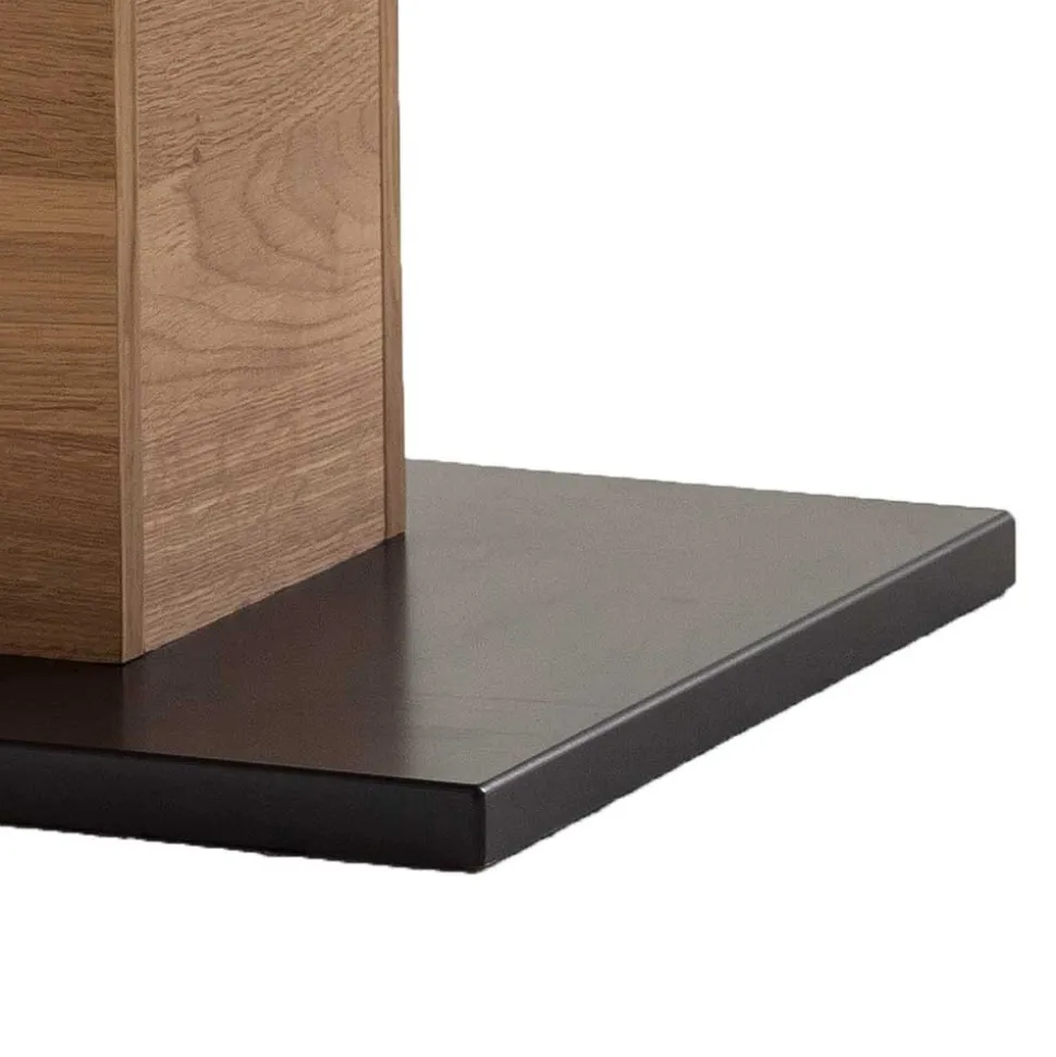 Couchtisch mit Säulenfuß und Schublade - Crupean