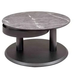 Couchtisch mit zwei Platten verdrehbar - Lachea