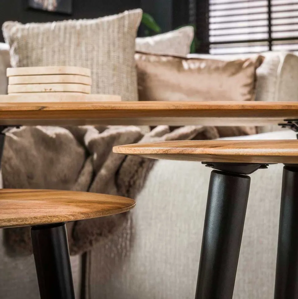 Couchtisch Trio aus Akazie - Quierly (dreiteilig)