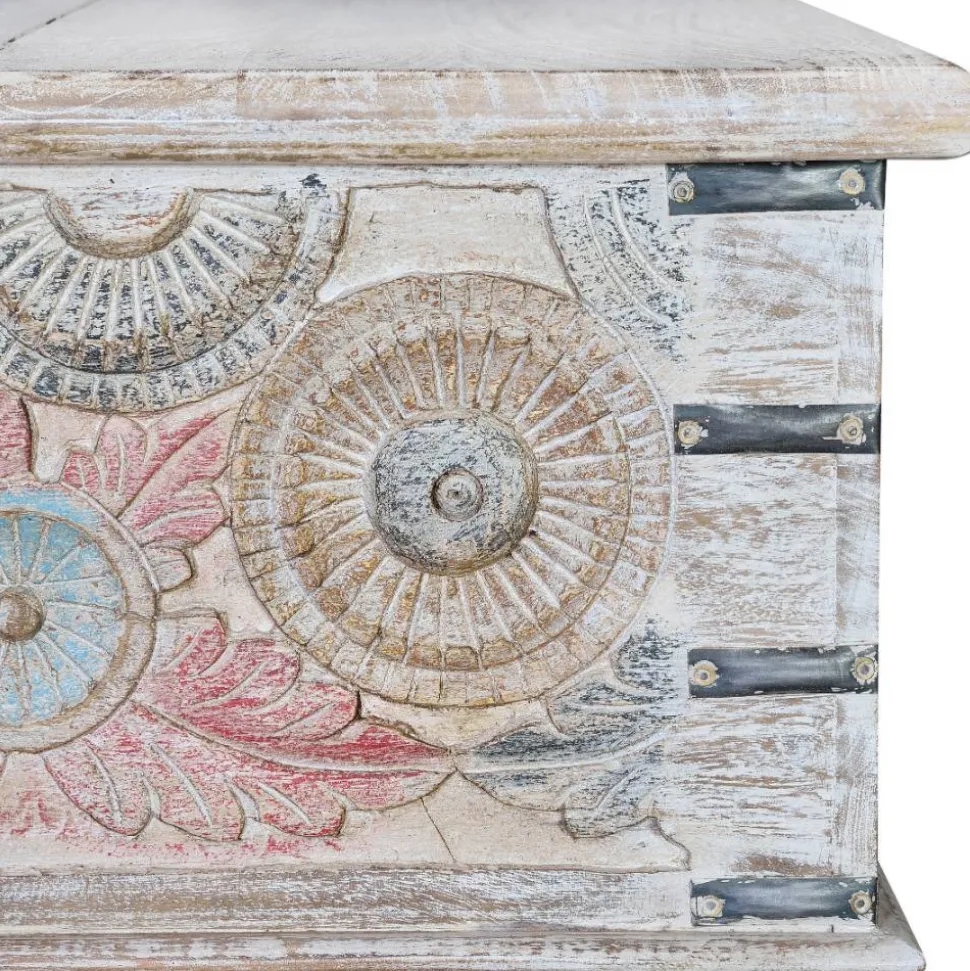 Couchtisch Truhe in White Wash - Pescara