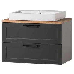 Country Chic Waschplatz und Unterschrank Set - Novelya (dreiteilig)