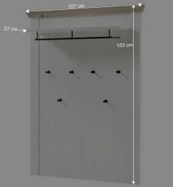 Country Flur Garderobe & Möbel Set - Nedita (fünfteilig)