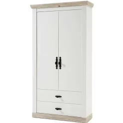 Country Garderoben Set mit Schrank - Nedita (dreiteilig)