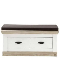 Country Garderoben Set mit Schrank - Nedita (dreiteilig)