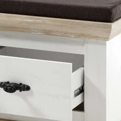 Country Garderoben Set mit Schrank - Nedita (dreiteilig)